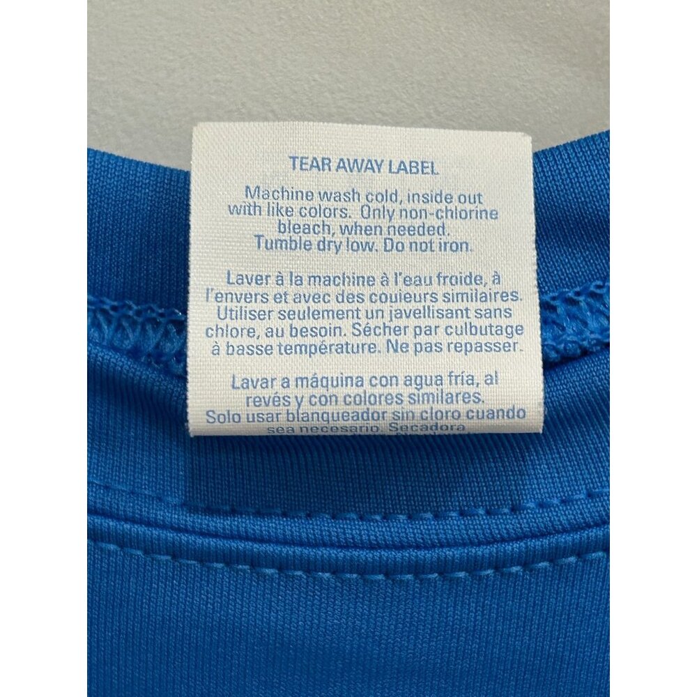 Port & Company Youth Marine Academy Performance Shirt Blue Sz M - Picture 6 of 10
